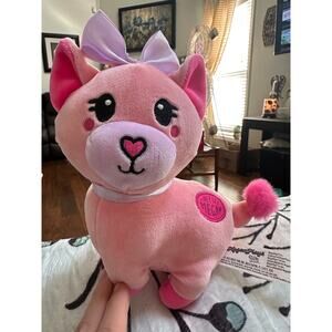 HEY ITS MEGAN Series 2 Plush Toy Pink Cat Discontinued Plushie Claires Exclusive